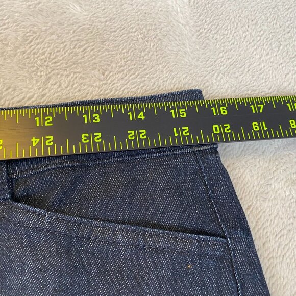 Talbots Womens Heritage Jeans 10P/30 Flared Casual Retro Blue Denim Dark Wash - Picture 6 of 14